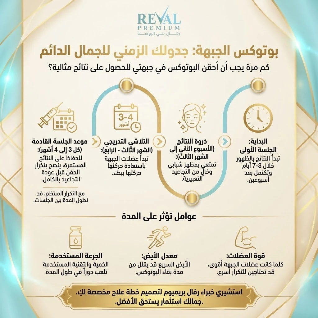 كم مرة يجب أن أحقن البوتوكس في جبهتي؟ كيف يعمل البوتوكس على الجبهة؟