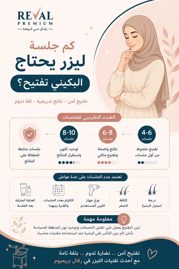 كم جلسة ليزر يحتاج البكيني تفتيح-نصائح ذهبية بعد جلسات ليزر البكيني للتفتيح