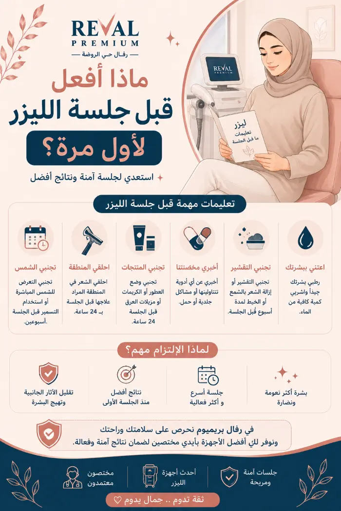 ماذا أفعل قبل جلسة الليزر لأول مرة؟